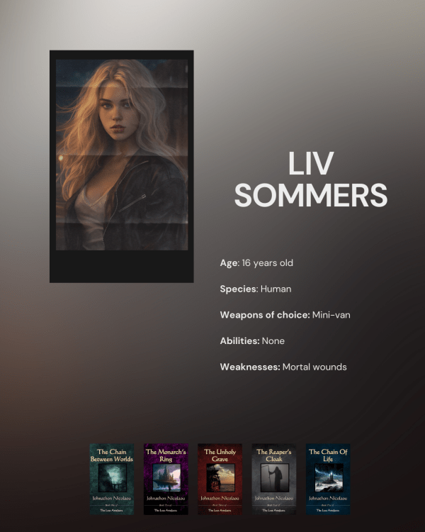 Character Profile - The Lost Artefacts: Liv Sommers