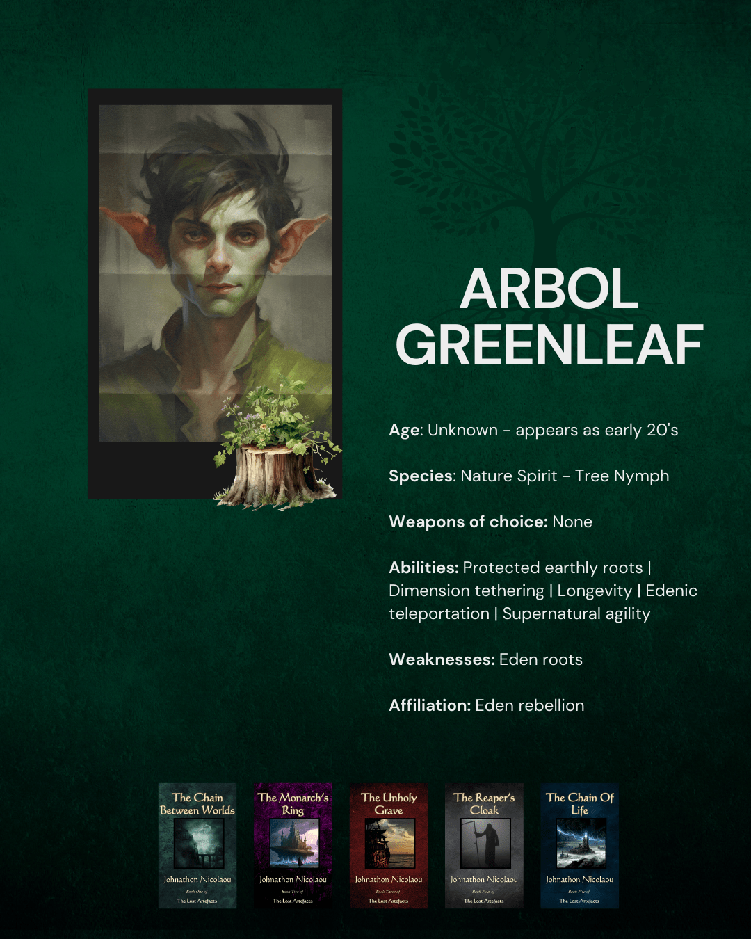 Character Profile - The Lost Artefacts: Arbol Greenleaf