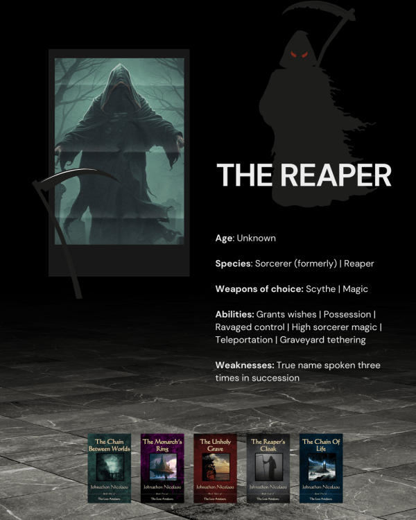 Character Profile - The Lost Artefacts: The Reaper (true identity unknown)