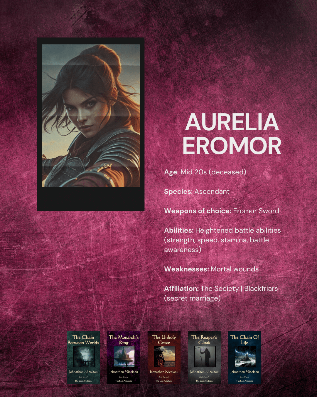 Character Profile - The Lost Artefacts: Aurelia Blackfriars