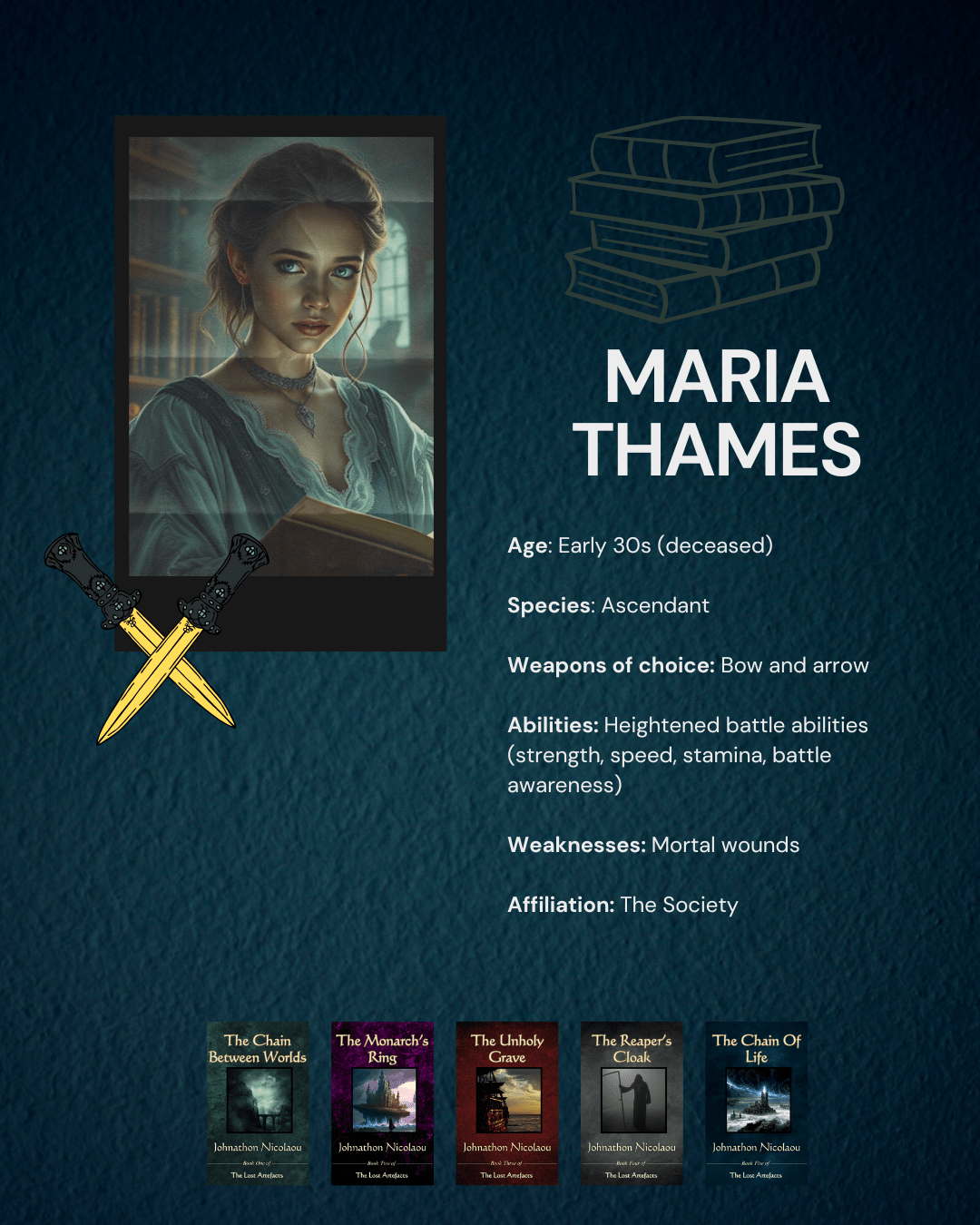 Character Profile - The Lost Artefacts: Maria Thames