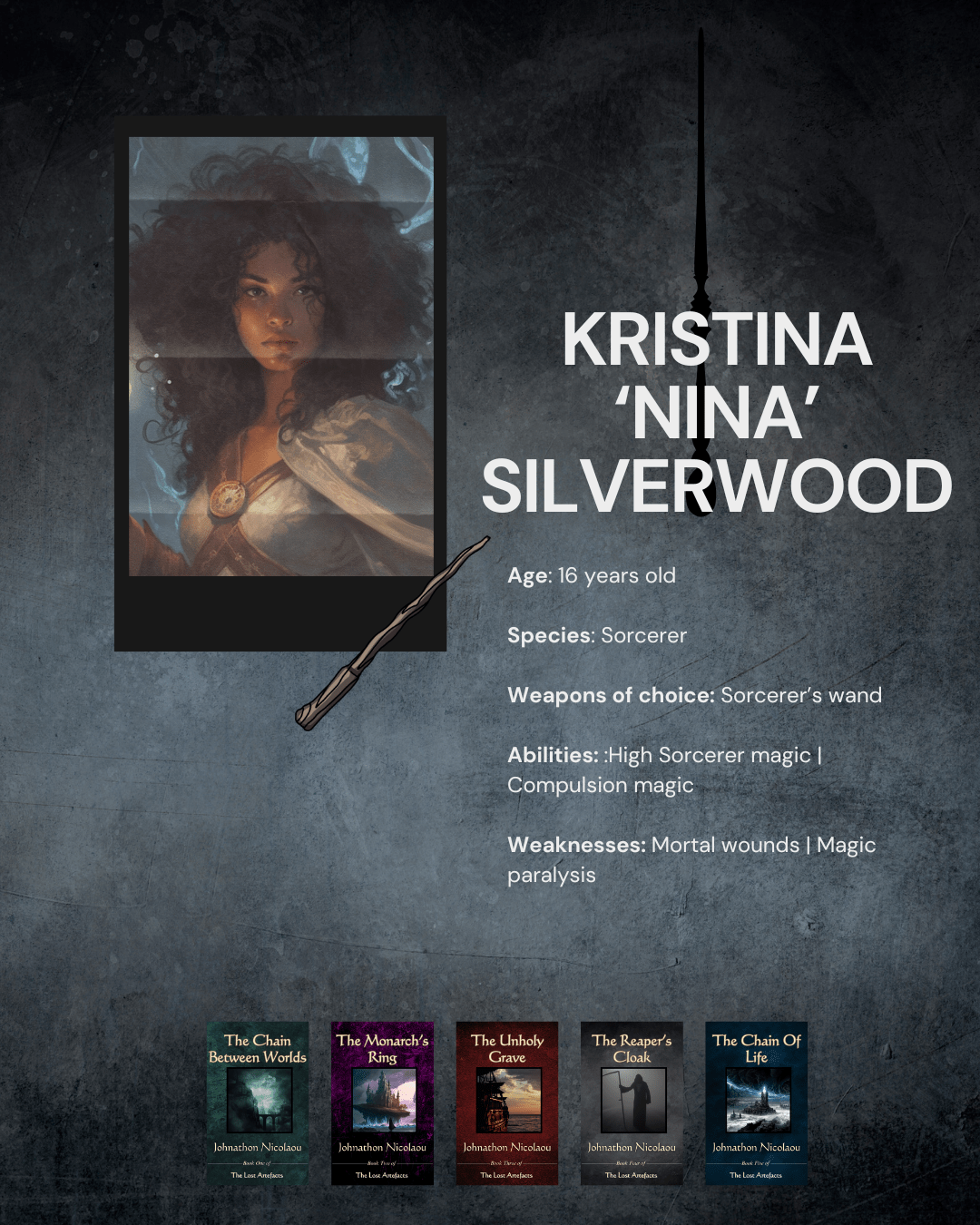 Character Profile - The Lost Artefacts: Kristina Silverwood